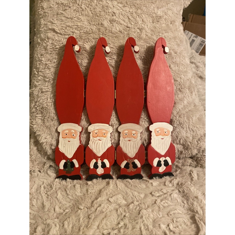 World Bazaar Folded Hinged Santas